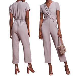 Anthropologie Amadi Light Purple Plath Lightweight Short Sleeve Jumpsuit Size M